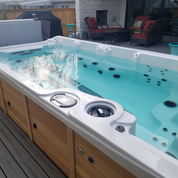 Coast Spas Swim Spa Infinity Edge 17' In Deck