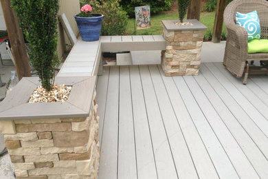 Deck - backyard deck idea in Other with no cover