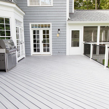 Composite Deck, Screened Porch, Underdeck Drainage and Patio