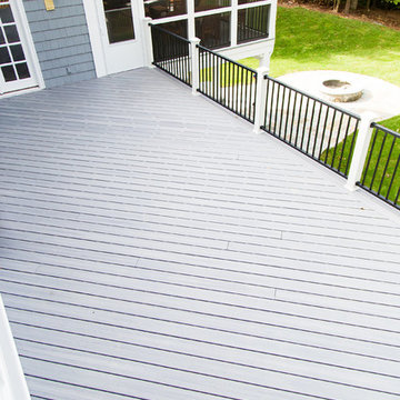 Composite Deck, Screened Porch, Underdeck Drainage and Patio