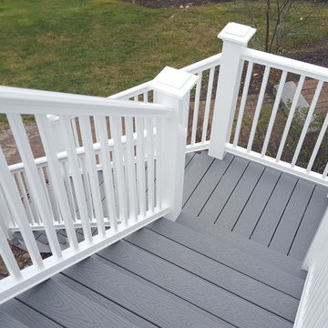 Composite Deck with Stairs and Landing