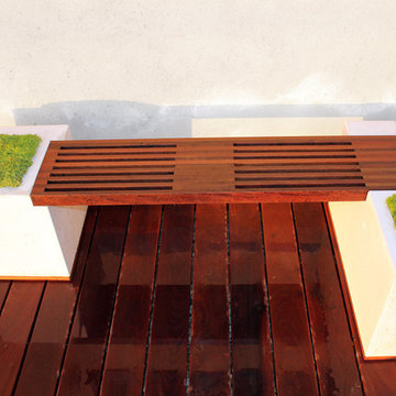 Concrete and Ipe Bench