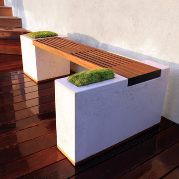 Concrete and Ipe Bench