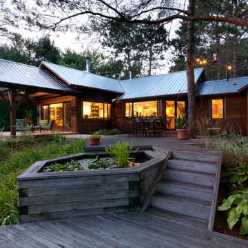 Contemporary Camp in the Woods