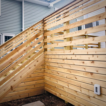 Contemporary Cedar Deck - Detail