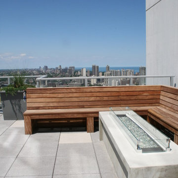 Contemporary Roof Top with Skyline View