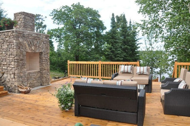 Cottage Stone Fireplace