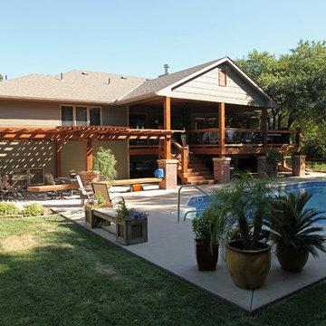 Covered deck and pergola addition