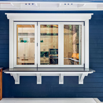 Craftsman Style Home Creates an Outdoor Lifestyle w/ AG Millworks Folding Door
