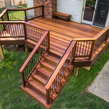 Cumaru hardwood deck with grill area