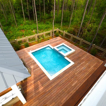 Cumaru Wood Pool Deck and Outdoor Living Space