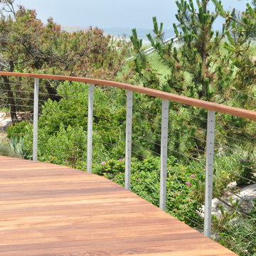 Curved Deck and Railing