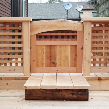 Custom Cedar Deck with Japanese influence