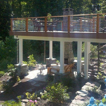 Custom Deck & Outdoor Fireplace