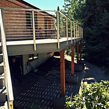 Custom Deck Build with Stainless Steel Railings