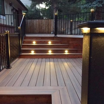 Custom Deck with Fortress & High Point Deck Lighting
