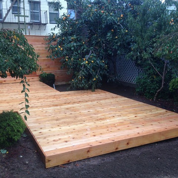 Custom Ground Level Cedar Deck