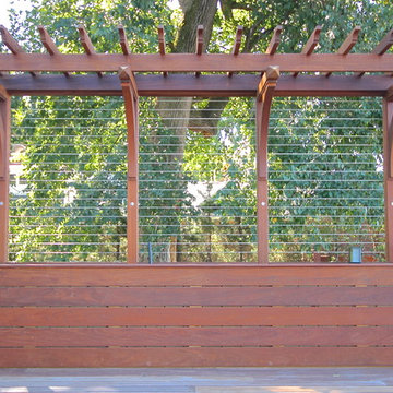 Custom Ipe Deck with Overhang in Plandome Heights, NY