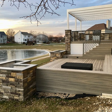 Custom Two Tier Deck and Pergola