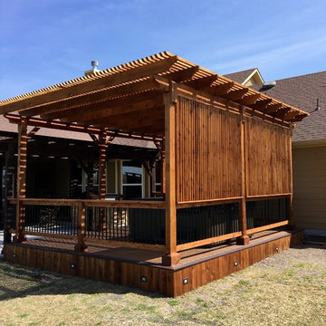 Deck & Pergola w/ Privacy Wall for Hot Tub: Marion, TX