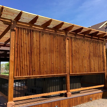 Deck & Pergola w/ Privacy Wall for Hot Tub: Marion, TX