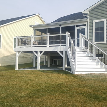 Deck and screen porch