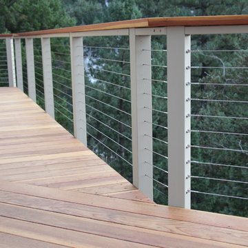Deck in Evergreen, CO Before & After with CRD Cable & Fittings