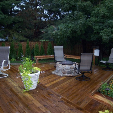 Deck, Paved Walkway, and Landscaping