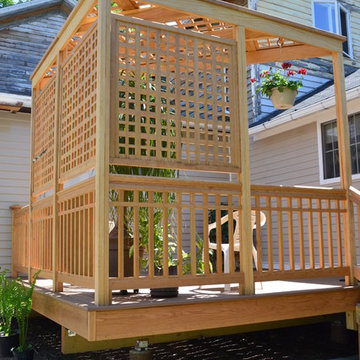 Deck rail and privacy screens