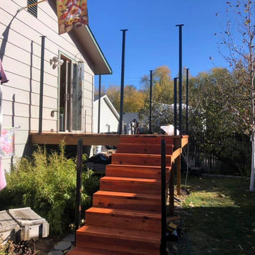 Deck Railing posts are in.