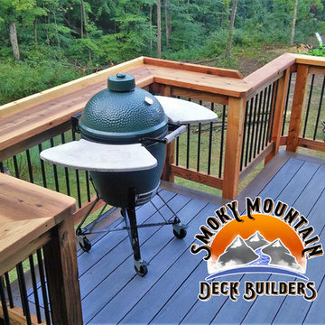 Deck Railing with Bar top Perfect for cooking