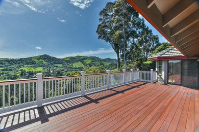 Large elegant backyard deck photo in San Francisco with no cover