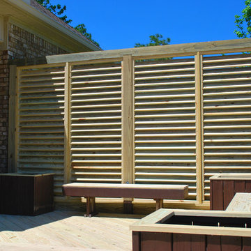 Deck rebuild and louver privacy wall.