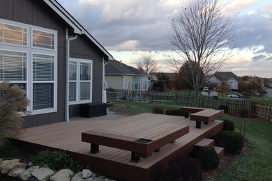 Example of a trendy deck design in Kansas City