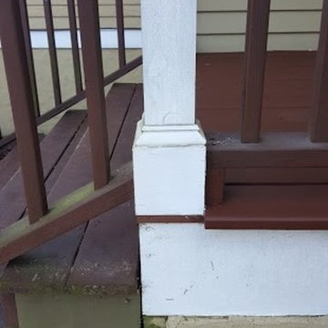Deck staining and repair