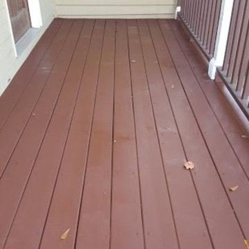 Deck staining and repair