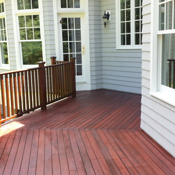 deck staining / natural