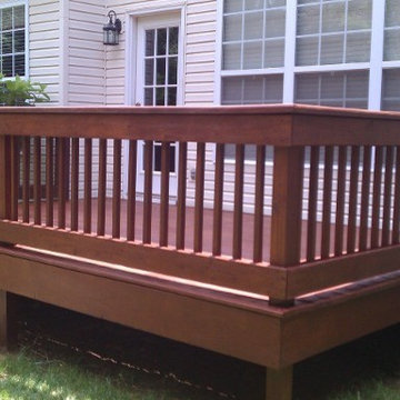 Deck staining