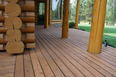 Deck - rustic deck idea in Other