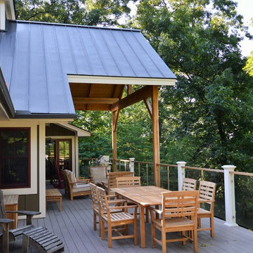 Deck with covered seating and dining