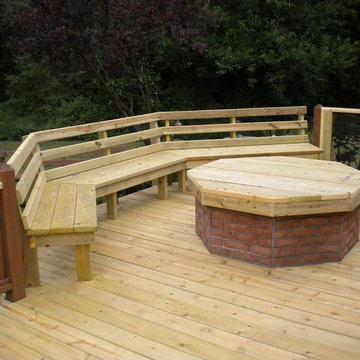 Deck with Fire-pit