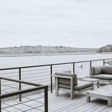 Deck with panoramic views of the wetlands