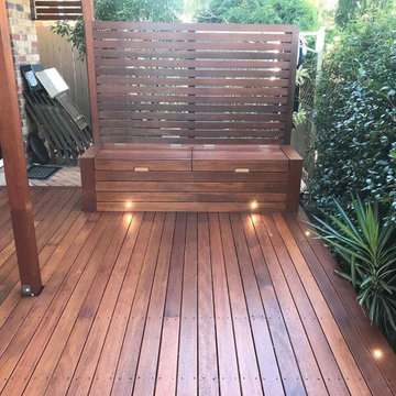 Deck with Storage Seating