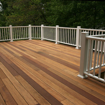 Deck with White Railings