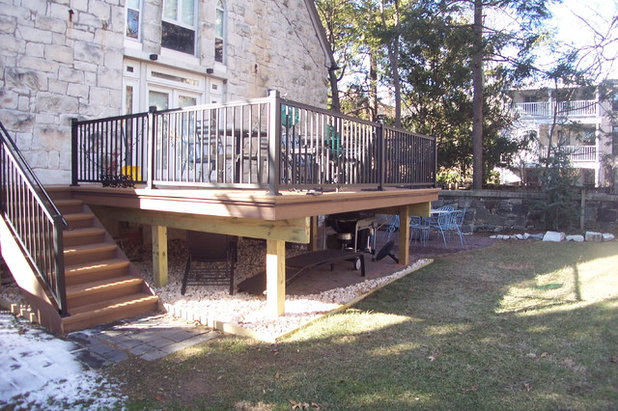 Contemporary Terrace by American Deck and Patio