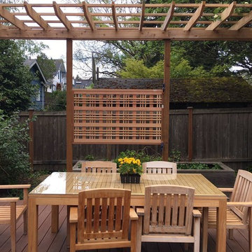 Dining table on new deck