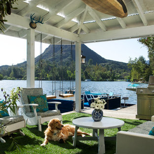 Deck - rustic deck idea in Los Angeles