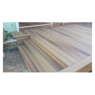 Duralife Composite Decking Golden Teak Modern Deck Melbourne By Duralife Decking Nsw