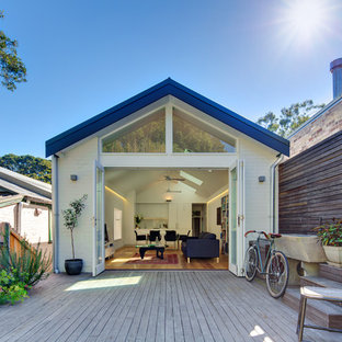 Diseño de terraza contemporánea pequeña