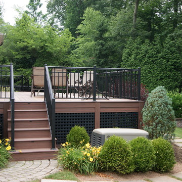 Elegant deck design from interior to poolside